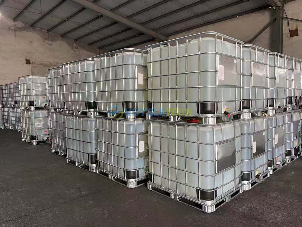 Bulk-IBC-bakken met antiscalant en remmer klaar voor export — VCYCLETECH