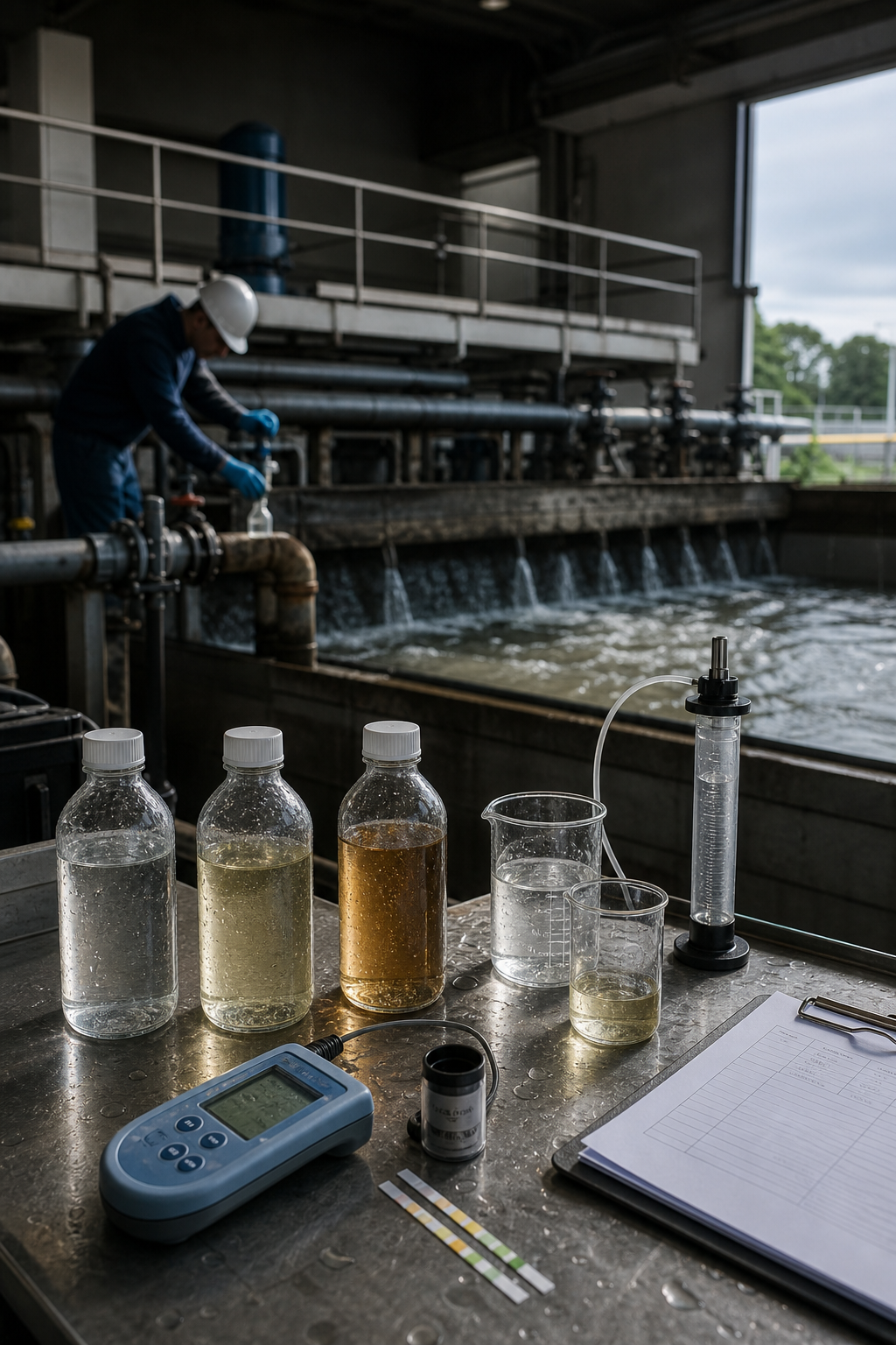 Molybdate vs Phosphonate vs All-Organic Inhibitors - photorealistic industrial treatment photograph