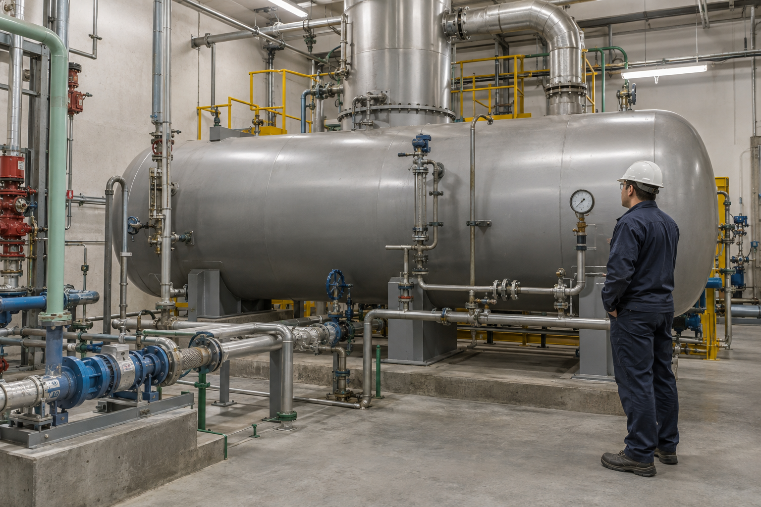 Boiler Deaerator Performance Investigation: Dissolved Oxygen, Venting and Scavenger Boundaries — realistic editorial scene